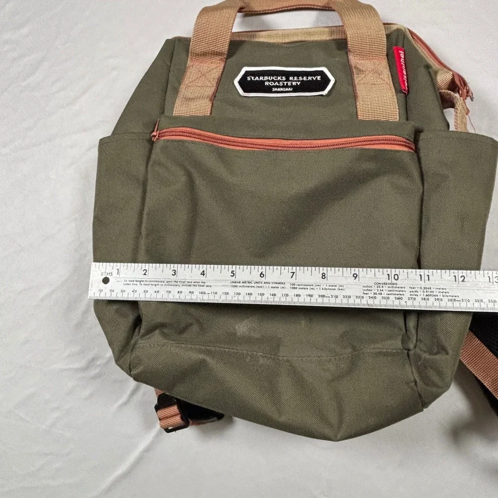 Starbucks Reserve Roastery Shanghai Reisenthel Backpack Olive Green Canvas Bag